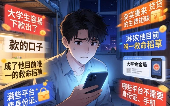 容易下款的口子大学生，汇总5个手机和身份证快速借钱口子
