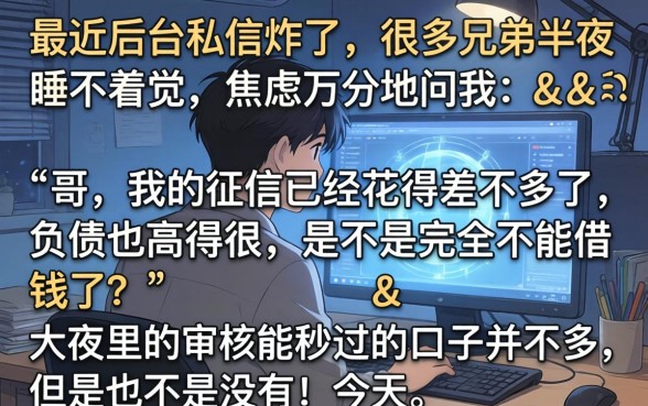 夜间审核的黑户口子，详尽说明五个不看负债的网贷口子