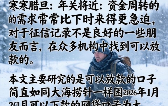 2026年1月能下款的网贷口子，深入剖析五个征信花居然都下款的口子