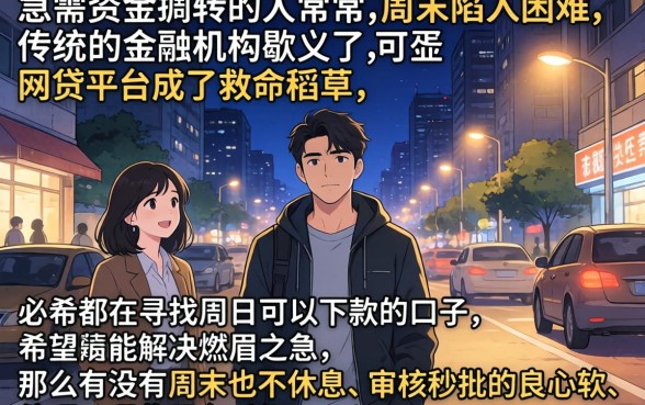 周日能下款的口子，揭秘五个对征信宽松的网贷软件