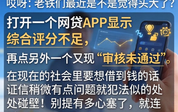 最近网贷都不通过了，枚举五个急用小钱不求征信流水轻松贷的平台