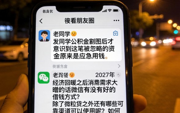 微信有什么借钱的，筛选五个公积金借钱口子