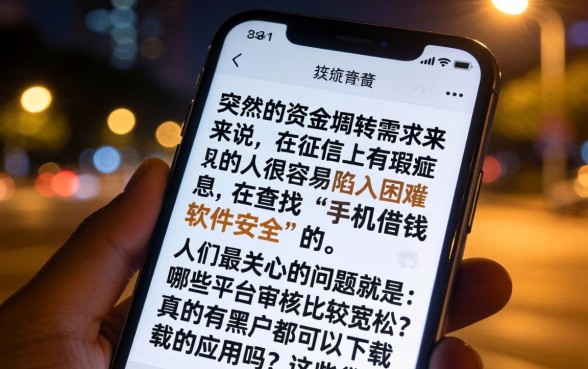 手机借钱软件安全，概括五个黑户都能下的app