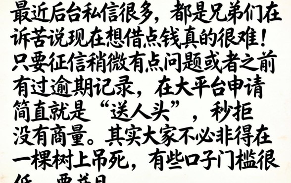 谁有秒下款的口子，细致阐述五个对征信宽松的网贷平台