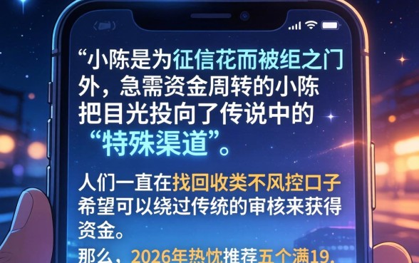 回收类无视风控口子，热忱推荐5个满19岁可以借款的app