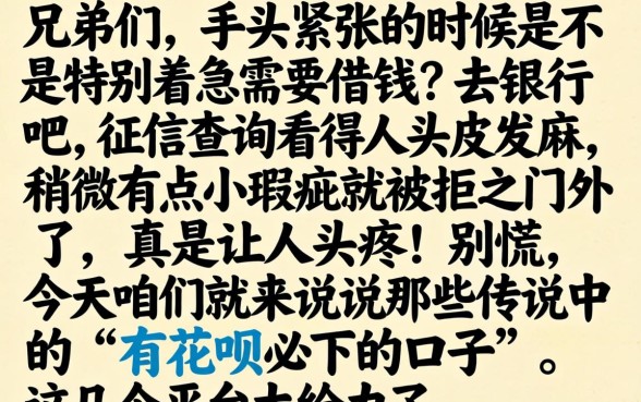 有花呗必下的口子，概览5个摆脱欠款束缚贷款新软件