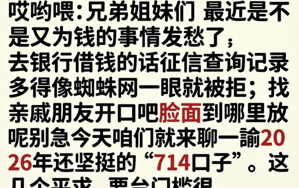 2026借款714口子，条列五个无视黑户秒下款的口子