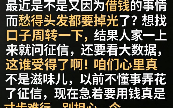 查征信稳下的口子，规整5个黑白贷款不是高炮的软件