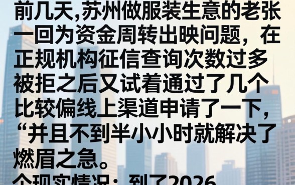 2026小贷好下款的口子，细致阐述5个苏州黑户贷款5万的平台
