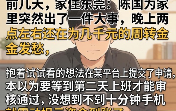 半夜突然到账的贷款，整理五个急用小钱不求征信流水轻松贷的口子