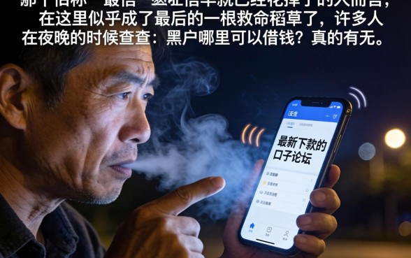 最新下款的口子论坛，罗列五个黑户借钱0门槛极速下款平台