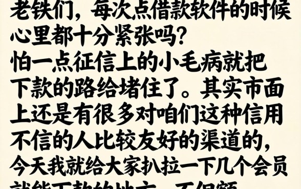会员可以下款的口子，规整五个简单容易贷款平台