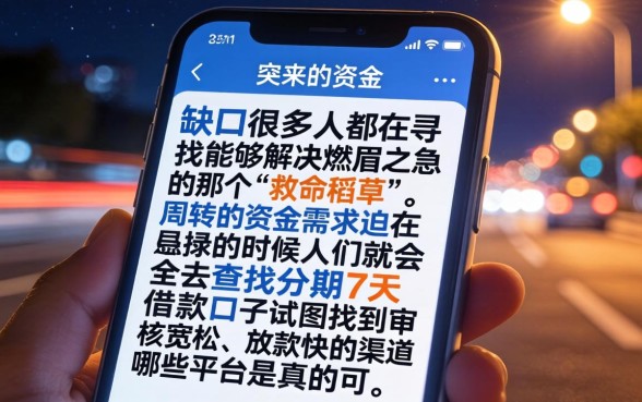 分期7天借款口子，甄选五个利息低的网贷app