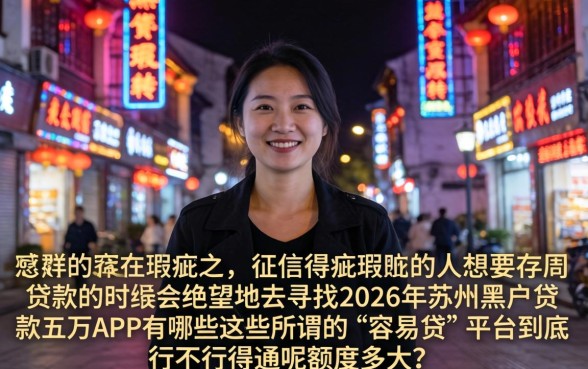 贷款比较容易贷的，详尽说明5个苏州黑户贷款5万的app