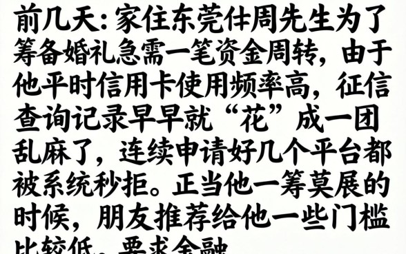 网贷10000口子，整合5个征信花居然都下款的app