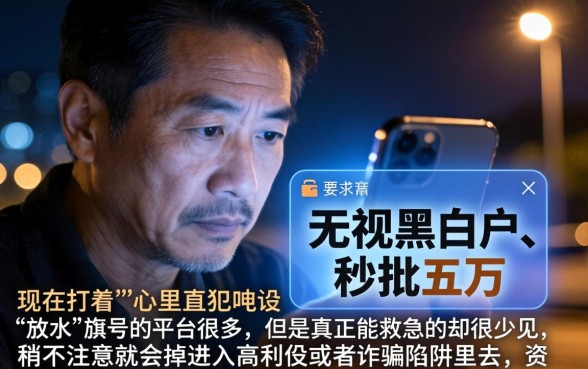 跟风放水的下款口子，胪列五个值得信赖的借钱软件