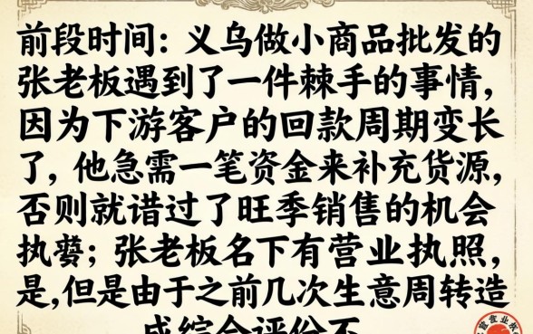营业执照贷款口子，筛选五个无视综合评分不足必下款口子