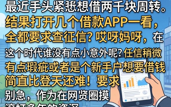 2000元必下款的口子，归集五个轻松借款无征信记录的口子