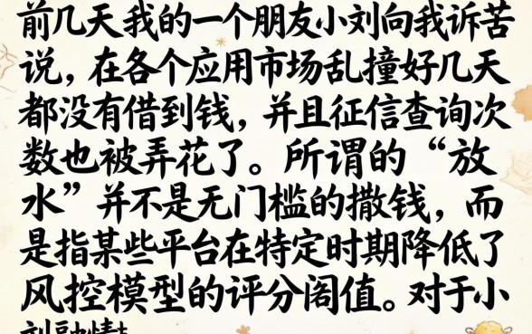 正在放水什么口子，概括五个秒批网贷轻松贷的软件