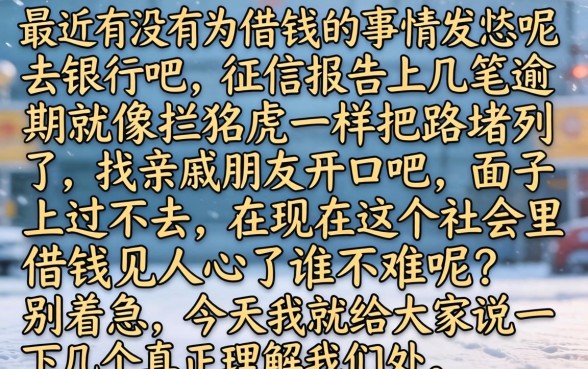 查大数据哪个平台好，热忱推荐五个真正不查征信的贷款口子
