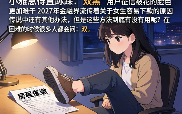 女生容易下款的口子，细致阐述5个双黑烂户风控能下款5000口子