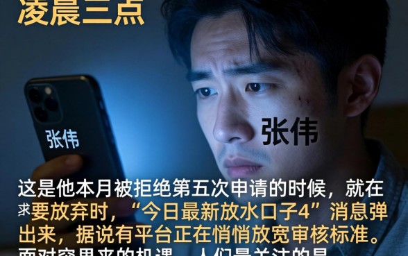 今日最新放水口子4，汇总5个审贷口子审核加快的软件