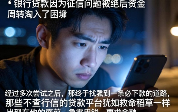 一个必下款的口子，理出5个真正不查征信的贷款平台