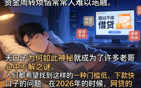 天口子为何如此神秘，归集五个新上线贷款平台门槛低平台