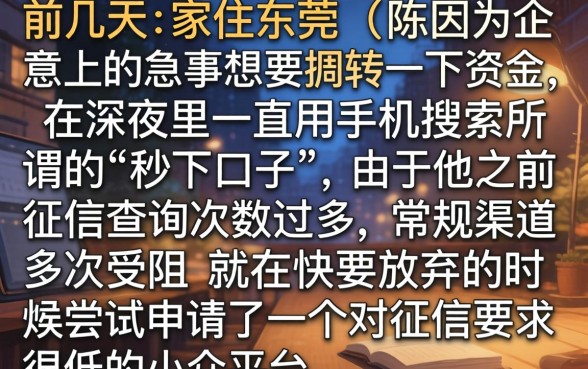 秒下三千的口子急用，陈列5个真正不查征信的贷款口子