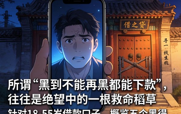 18到55周岁借款口子，概览5个黑到不能再黑都能下款的口子