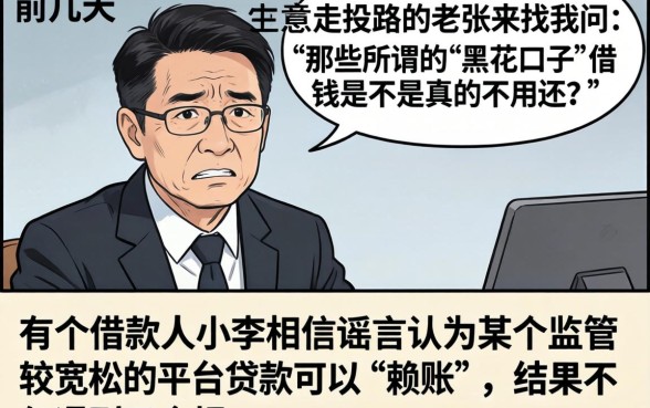 黑花口子可以不还吗，汇整5个轻松贷10万的口子