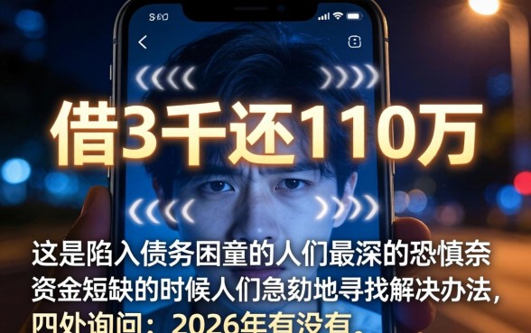 借3千还110万，陈列五个无视黑白下款8000左右的口子