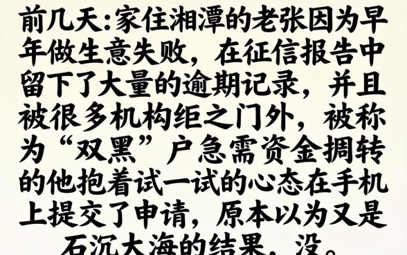 双黑包下款的口子，精选5个手机上可以借钱的口子