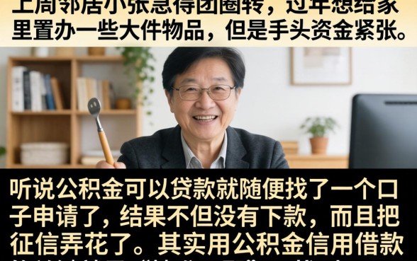 过年申请小额贷款，归集5个公积金借钱平台