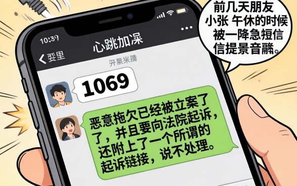 1069开头发的短信说要起诉是真是假，细致阐述五个征信花了能网贷的平台