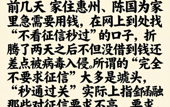 网贷不看征信秒过的，概览五个满19岁可以借款的口子