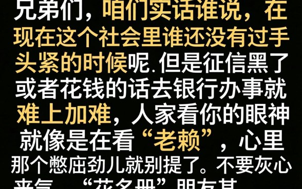 征信黑花了能赚钱吗，概览5个审贷口子审核加快的口子