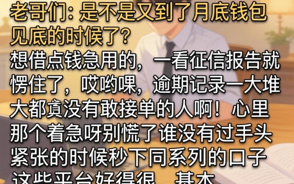 秒下同系列的口子，概括五个逾期太多仍可下款的平台