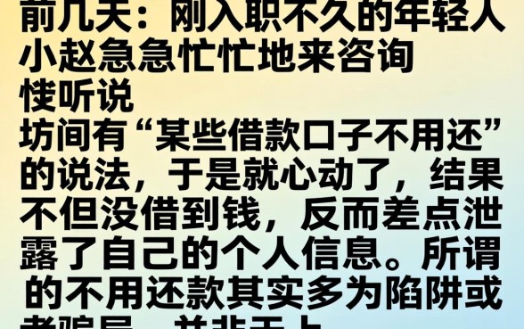 口子借款不用还吗，详尽说明5个11月能贷款的口子