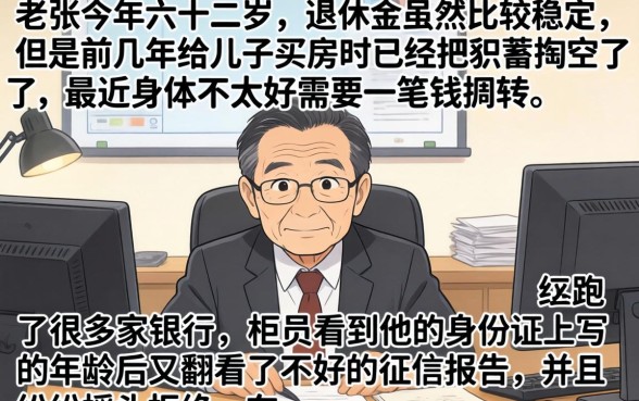 60岁以上的借贷，陈列五个无视逾期大数据花户黑户口子