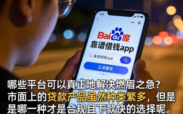市面上的贷款产品，概括5个比较靠谱的借钱app