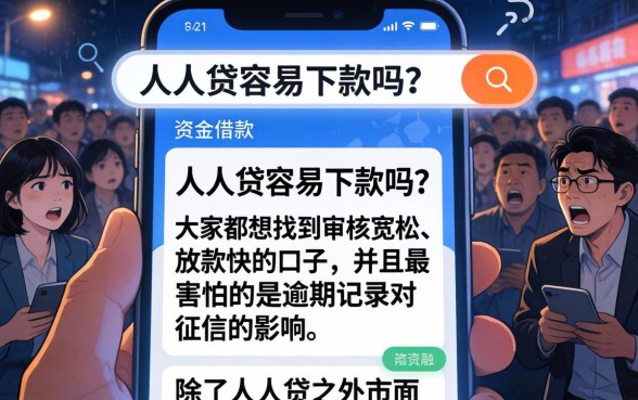 人人贷容易下款吗，鼎力推荐五个不上征信报告的贷款app