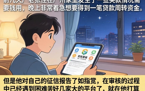 急需资金却征信不佳，条列五个不审核夜间直接放款的网贷平台