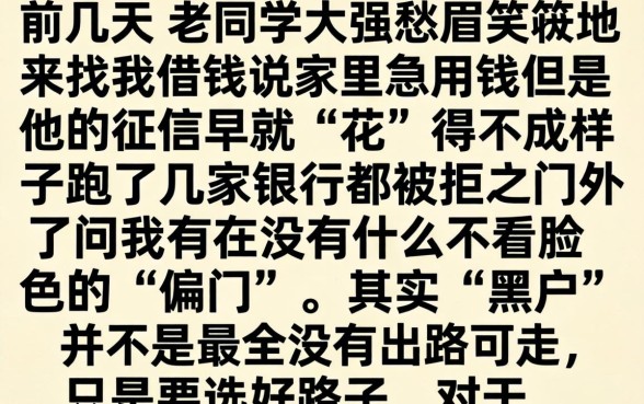 有什么借款口子吗，汇总5个黑户可快速办理小额贷款业务的软件