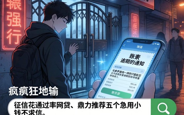 征信花通过率的网贷，鼎力推荐5个急用小钱不求征信流水轻松贷的平台