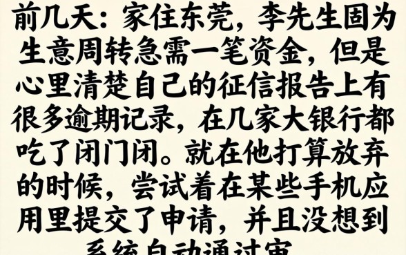 机审秒下的口子有吗，汇整五个逾期太多能下款软件