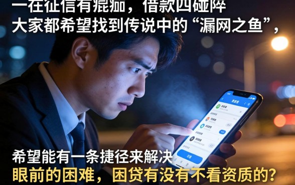 网贷不看资质的有吗，揭秘五个不用芝麻分能借的软件