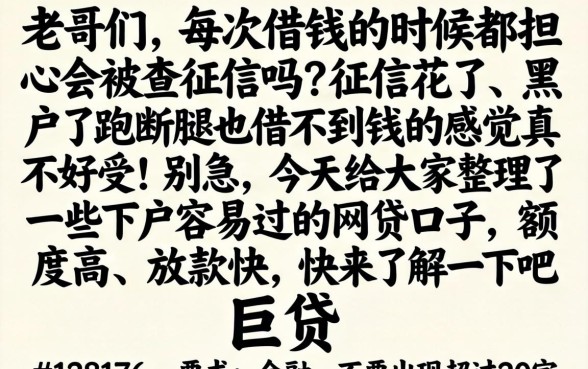 下户易过的网贷口子，遴选五个黑户下款软件