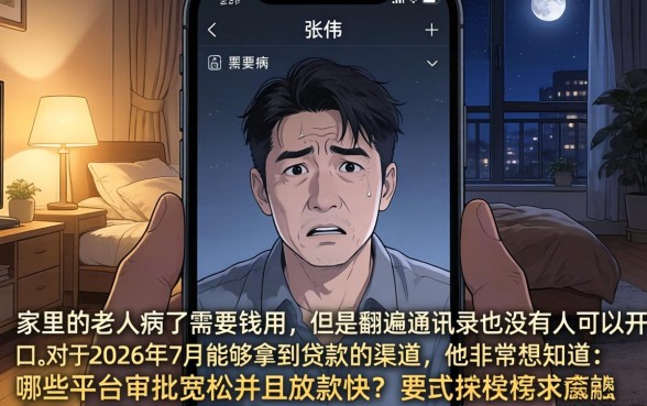 2026年7月真正能下款的口子，筛选5个分期有额度的网贷平台