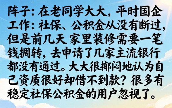 社保可以贷款的口子，陈列5个公积金借钱软件
